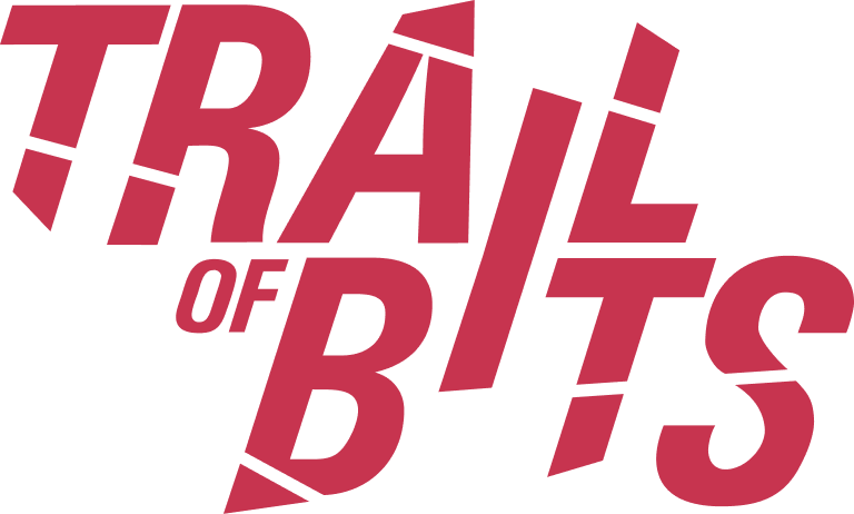 Trail of Bits accent color logo for dark background